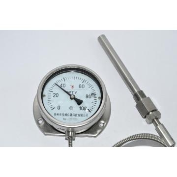 Termometer ekspansi gas bawah stainless berkualitas tinggi