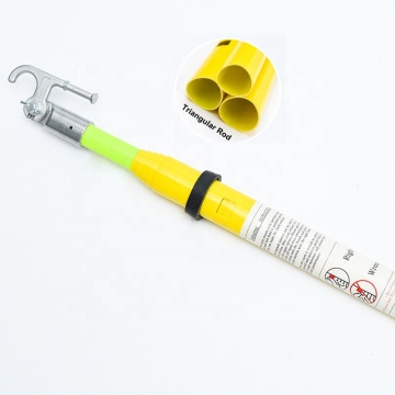 عالي الجهد FRP Fiberglass Telescopic Hot Stick
