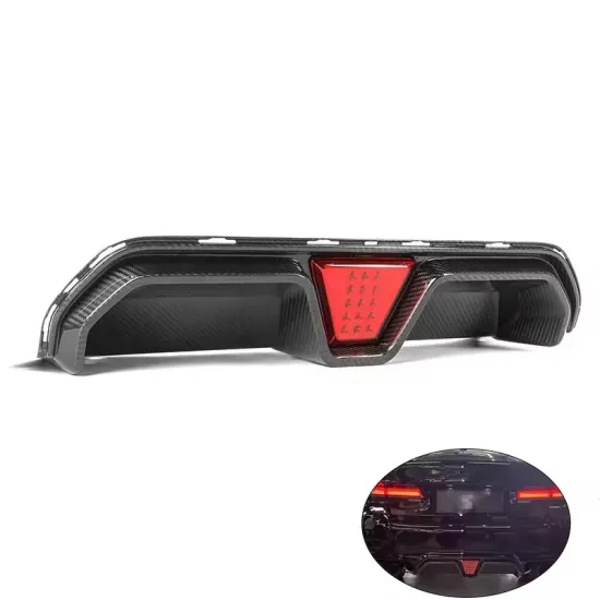 Langyu Carbon Fiber Rear Lip and Light Kit for BMW M5 F90 2018+