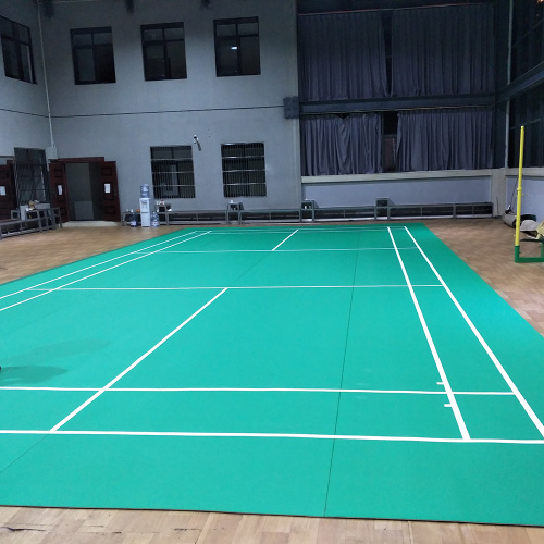 Indoor-PVC-Badmintonboden mit Kristallsandmuster