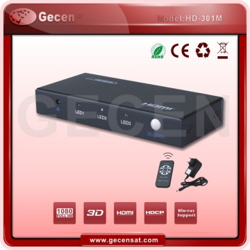 Gecen HDMI Switch 3X1 H D M I 1.3 Model HD-108M
