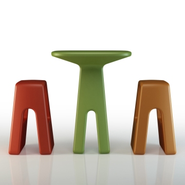 Customization Kids Furniture: Colorful Rotomolded Plastic Indoor Study Table and Chairs