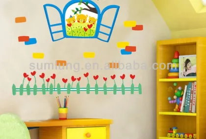 "Three Bears" PVC Wall Stickers, Removable Wall Stickers for Children 1/3