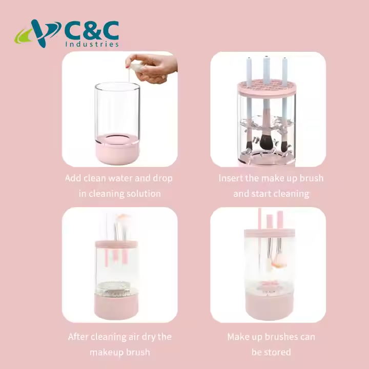 Multi-functional Electric USB Makeup Brush Cleaner for All Sizes