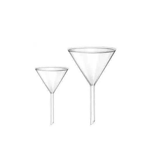 Laboratory Use Long Stem Glass Funnel 50ml