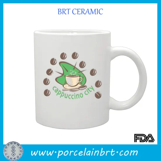 Classical white ceramic 11 oz mug