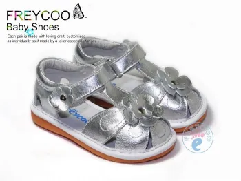 Freycoo Baby girl squeaky leather sandal PB-6101SI