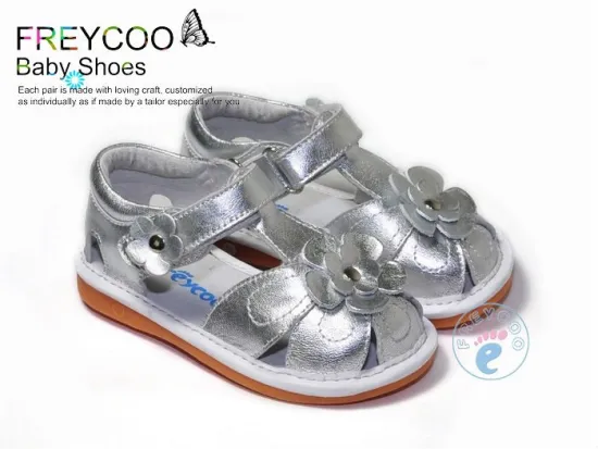 Freycoo Baby girl squeaky leather sandal PB-6101SI
