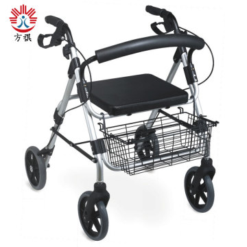 Hỗ trợ đi bộ cho người cao tuổi có ghế và giỏ