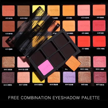 ARTMISS Makeup Cream Loose Pigment Vegan Eyeshadow Palettes