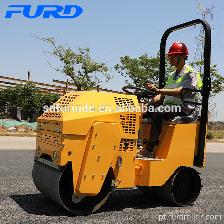 Passeio FYL-860 em rolo compactador vibratório de tambor duplo