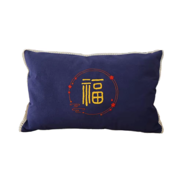 Comfortable 'Fu' Printed Home Use Sleep Pillow Cover: Your Cozy Night Companion