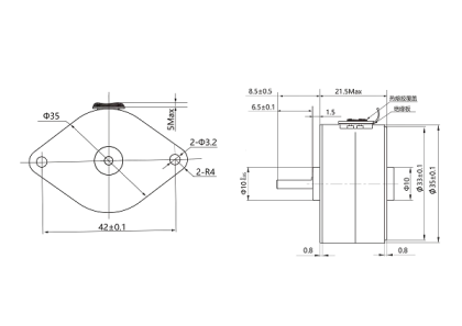 Maintex 24BYJ Stepper Motor, 12V Micro Stepper Motor, 24BYJ28 Stepper Motor Customizable