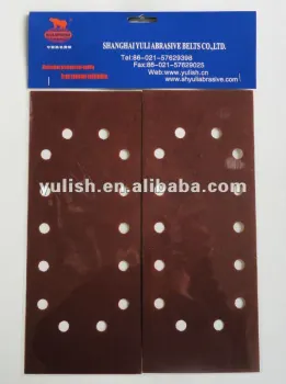 DIY abrasive sanding disc delta sheets with hole