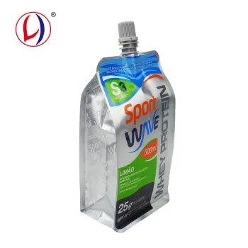 Custom Printing Leakproof Sport Drink Pouches: Refillable Flat Bottom Squeeze Bags