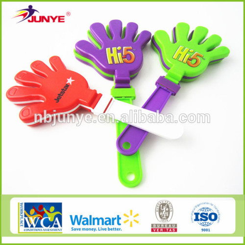 Ningbo junye mini plastic Christmas gift fan clapper