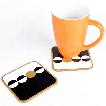 Coaster Square Shape MDF مع دعم الفلين - مصنع جودا إلى العرف