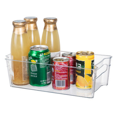Clear Plastic Refrigerator Storage Box with Handle - Fridge Storage Bins, Small Organizer Pantry Solutions for Wholesale