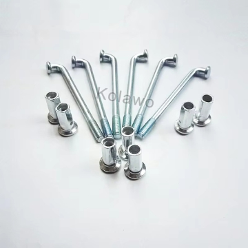 36pcs 8g ασημένιες θηλές για ακτίνες ποδηλάτων βρωμιάς και ηλεκτρικού ποδηλάτου