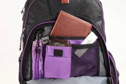 Laptop Backpack Business Travel Bag Black Outdoor