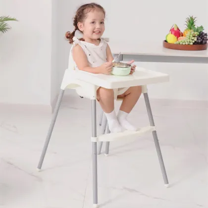 Adjustable Baby Folding High Chair for Dining