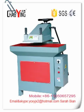 swing arm leather shoe sole cutting machine/clicker press cutting machine/hydraulic clicker press