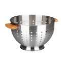 Stainless Steel Colander with wooden handle