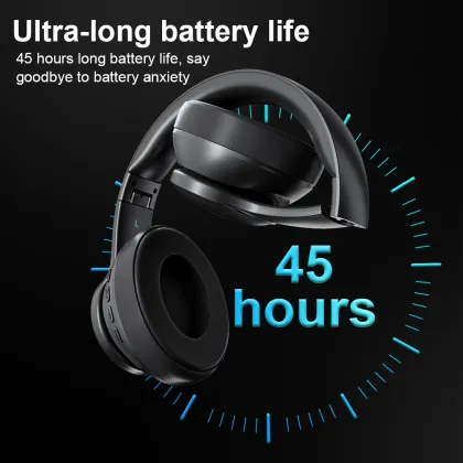 Wireless Bluetooth 5.3 HiFi Over-Ear Headphones with ANC