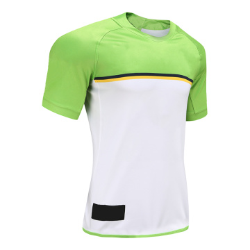 Mens Dry Fit Rugby Wear T 셔츠 화이트