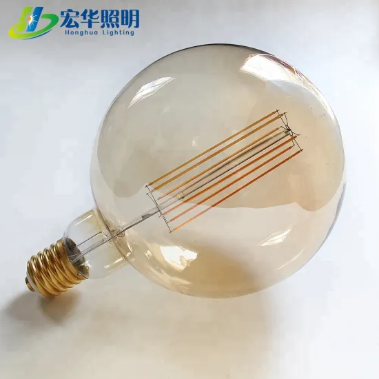 6W Large Antique Globe Amber Dimmable LED Bulb - G200