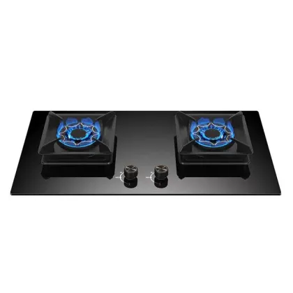 Kitchen Gas Stove Glass Panel Household Dual Stove IPG Gas Stove