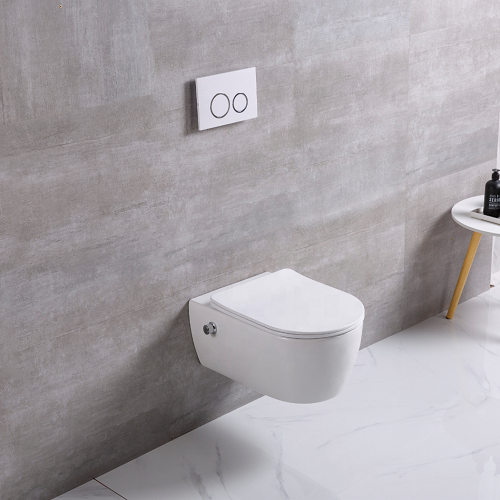 Inodoro suizo sin asiento pared colgando inodoro con bidet enema nozzletoilet