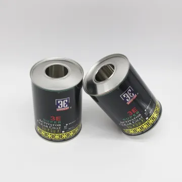 Custom Round Empty Engine Oil Tin Can 1L