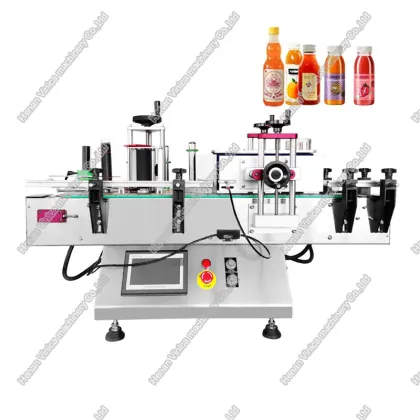 Desktop Technology Ampoule Vial Syrup Flat Bottle Labeling Machine