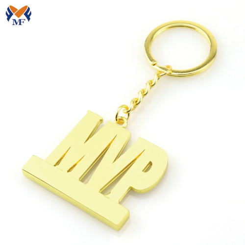 Metal zinc alloy custom keyring with logo