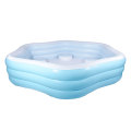 Three layers of hexagons inflatable swimming pool