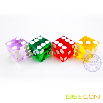 High Quality Professional Precision Square Casino Dice 19MM with Sharp Edge