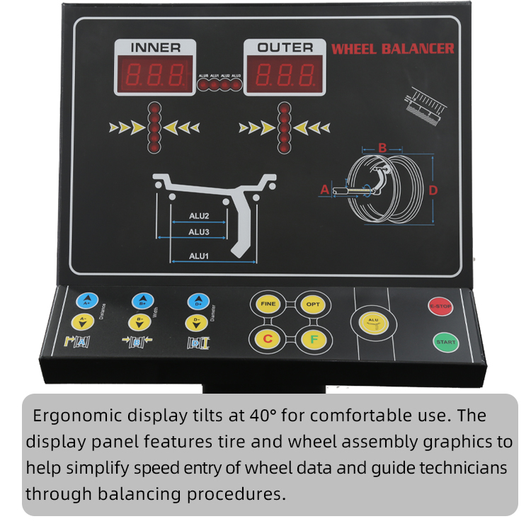 digital display wheel balancer