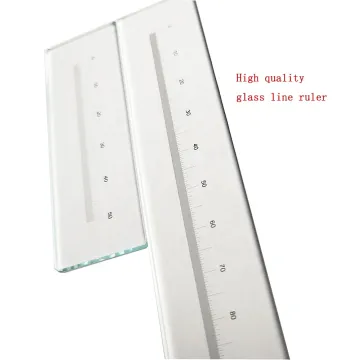 Anime-Inspired Glass Scale Ruler for Measurement