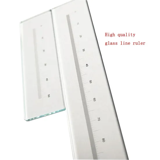 Anime-Inspired Glass Scale Ruler for Measurement