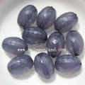 Jelly Acrylic Oval Faceted Beads με Bicone Shape Facets