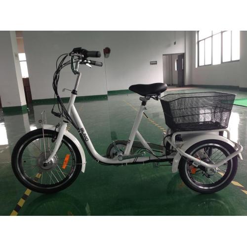 Triciclo eléctrico adulto con cesta