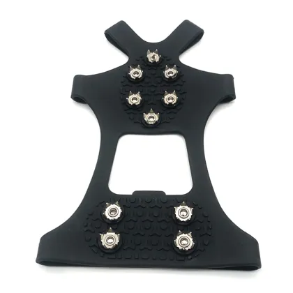 Anti-Slip Snow Hiking Shoes with Chain Spikes for Ice Grips