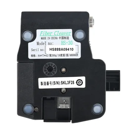 High Precision HS-30 Optic Fiber Cleaver - 48000 Cuts Fiber Optics Cutter