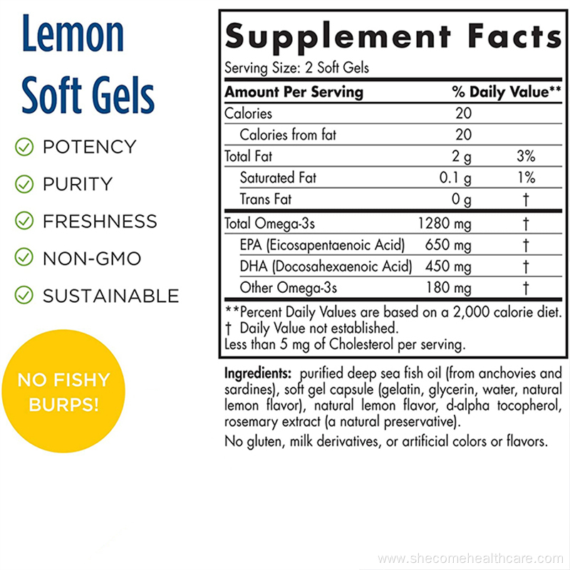 fish oil supplement Antioxidant Health omega 3 softgels