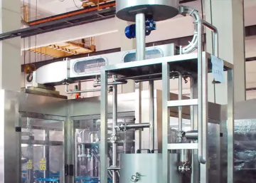 Automated Bottle Conveyor System For Pet Bottle Cap Sterilization, Cleaning