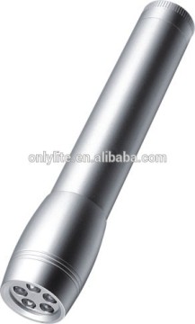 JC-9131-2 5 LEDs Alloy Flashlight with 2AA dry battery