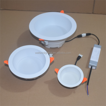 Commercial IP44 SMD Recessed Dimmable LED Downlight Fixtures 7W-30W