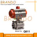 1'' DN50 Pneumatic Air Actuated Three-Piece Ball Valve