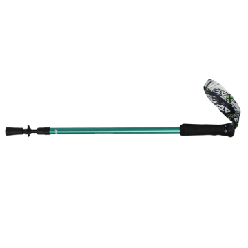 Custom Logo XATP EVA Handle Soft Strap Aluminium Hiking Stick with 3 Sections